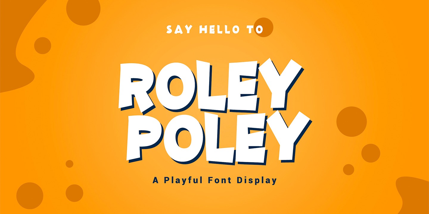 Beispiel einer Roley Poley-Schriftart #1
